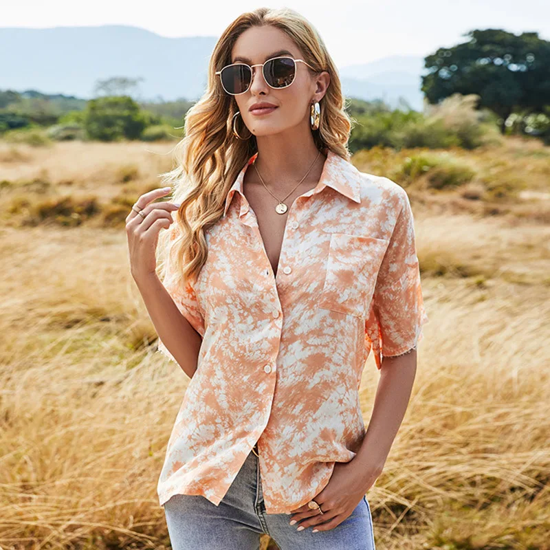 Блузка женская с коротким рукавом, свободная рубашка с коротким рукавом, Модный повседневный топ с градиентным переходом цветов, на пуговиц...
Блузка женская с коротким рукавом, свободная рубашка с коротким рукавом, Модный повседневный топ с градиентным переходом цветов, на пуговиц...
