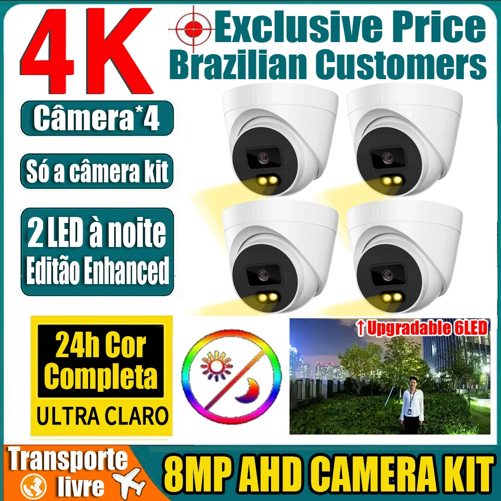Набор флагманских купольных AHD-камер видеонаблюдения 4K 4CH 8 Мп 24 ч полноцветное ночное видение для помещений
Набор флагманских купольных AHD-камер видеонаблюдения 4K 4CH 8 Мп 24 ч полноцветное ночное видение для помещений