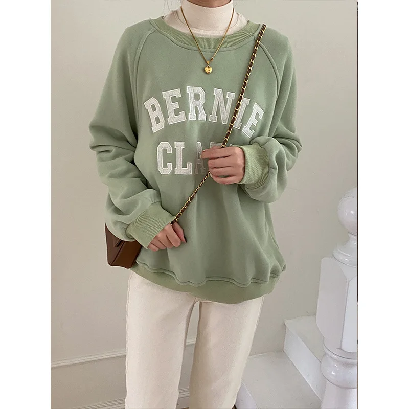 2021 Winter New Plus Velvet Thick Round Neck Pullover Sweatshirts Loose Casual Top Women
2021 Winter New Plus Velvet Thick Round Neck Pullover Sweatshirts Loose Casual Top Women