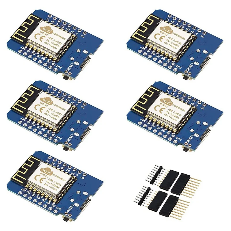 ESP8266 ESP-12F NodeMcu Mini WLAN Wi-Fi макетная плата 4M Bytes для ESP8266 для Arduino, совместимая с WeMos (5 шт.)
ESP8266 ESP-12F NodeMcu Mini WLAN Wi-Fi макетная плата 4M Bytes для ESP8266 для Arduino, совместимая с WeMos (5 шт.)
