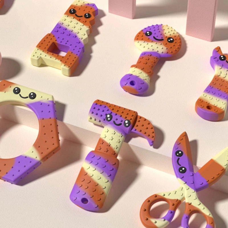 New Baby Silicone Teether BPA-Free Wrench Tools Baby Necklace Pendant Silicone Teether Baby Teeth Care Chewing Toy
New Baby Silicone Teether BPA-Free Wrench Tools Baby Necklace Pendant Silicone Teether Baby Teeth Care Chewing Toy