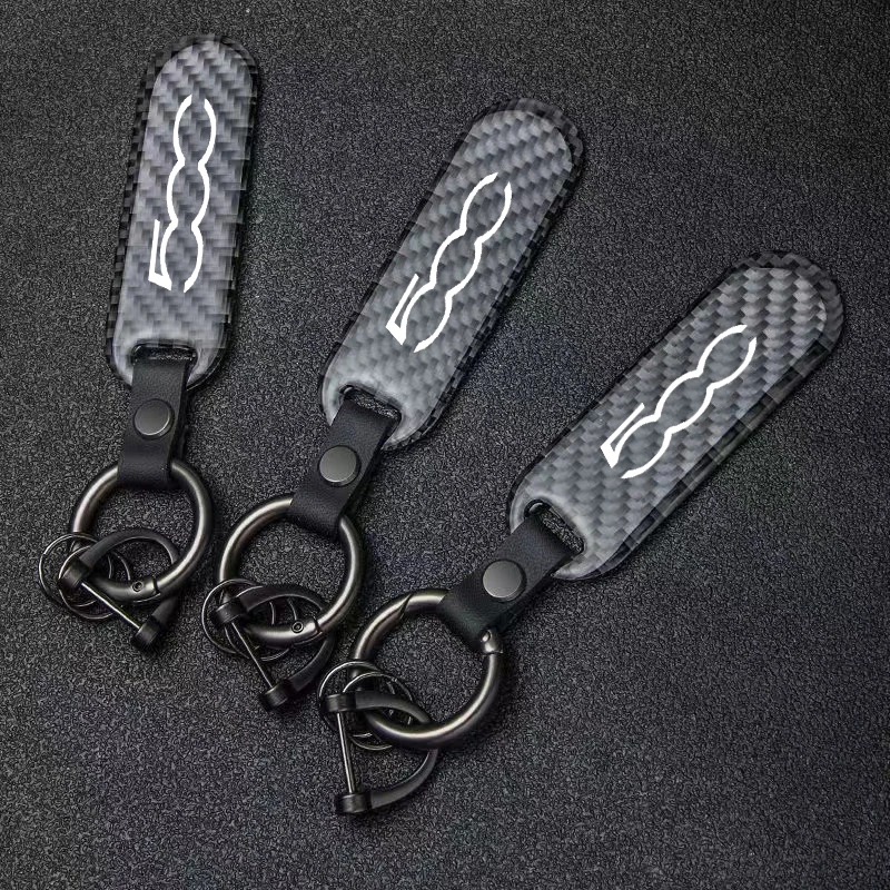 New Fashion High-Grade Carbon Fiber Car Keychain Rotating Horseshoe Rings For Fiat Abarth 500 124 595 Car Accessories
New Fashion High-Grade Carbon Fiber Car Keychain Rotating Horseshoe Rings For Fiat Abarth 500 124 595 Car Accessories