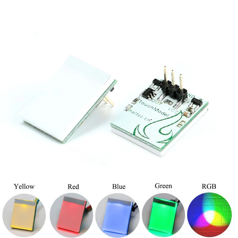 5pcs Capacitive Touch Switch HTTM Touch Button Sensor Module Green Blue Red Yellow RGB Display Integrated Circuit for Arduino
5pcs Capacitive Touch Switch HTTM Touch Button Sensor Module Green Blue Red Yellow RGB Display Integrated Circuit for Arduino