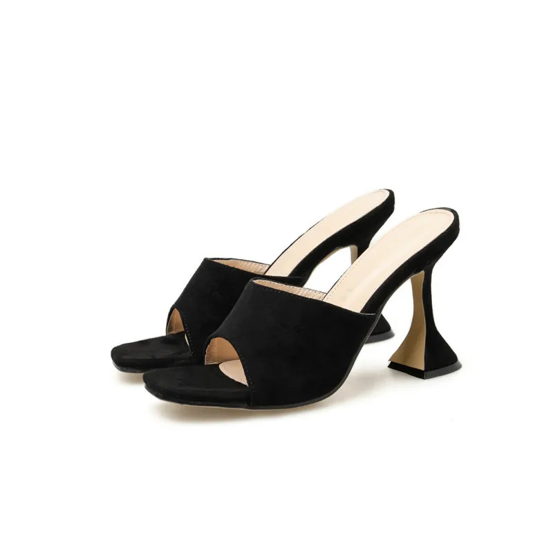 Big Size35- 42 Black Flock Sandals Open Toe Spike High Heels Women Heeled Sandals Slippers 9.5 Pumps 2023 Summer Women Shoes
Big Size35- 42 Black Flock Sandals Open Toe Spike High Heels Women Heeled Sandals Slippers 9.5 Pumps 2023 Summer Women Shoes