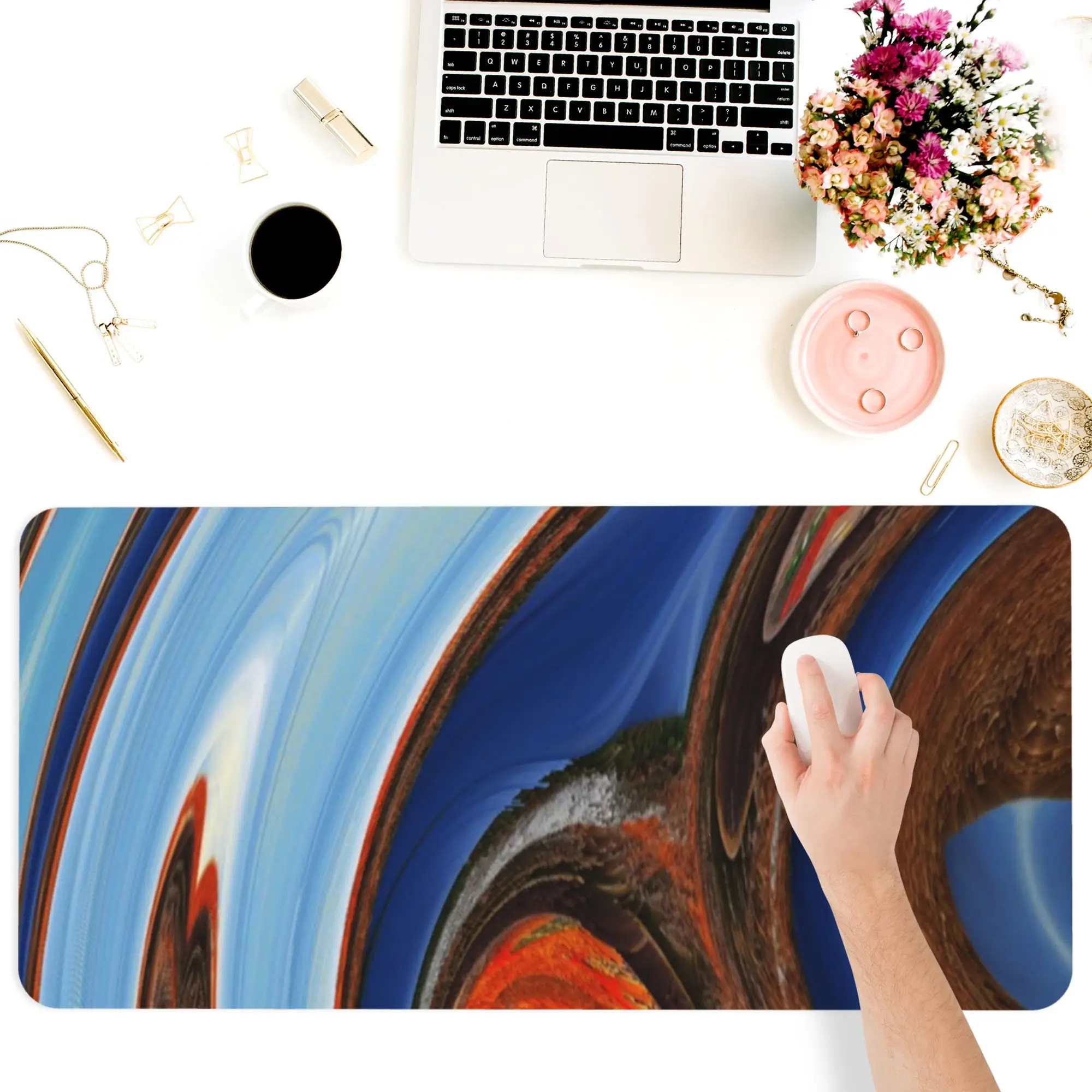 Computer Office Accessorie Supplie Keyboards Mouse Pad Square MousePad Dustproof Customized Blue Swirl Art Pattern Desk Mat Pads
Computer Office Accessorie Supplie Keyboards Mouse Pad Square MousePad Dustproof Customized Blue Swirl Art Pattern Desk Mat Pads