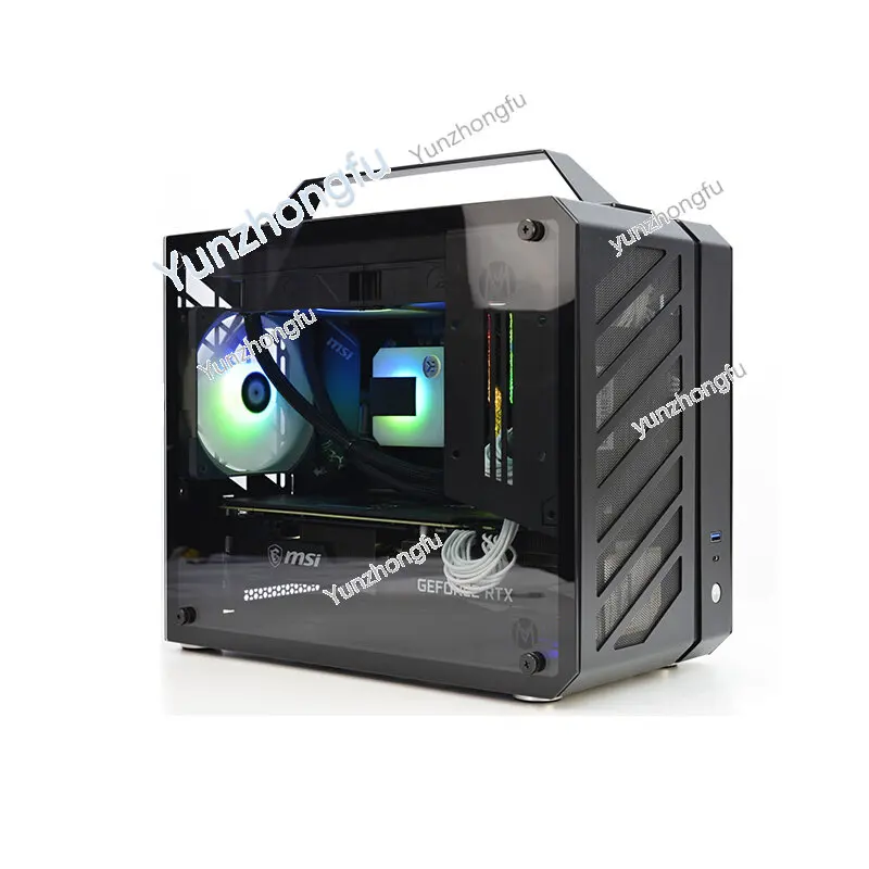 Маленький портативный чехол C28itx MATx, полностью закрытый, с водяным охлаждением, 240 градусов, через хост C26 
Маленький портативный чехол C28itx MATx, полностью закрытый, с водяным охлаждением, 240 градусов, через хост C26