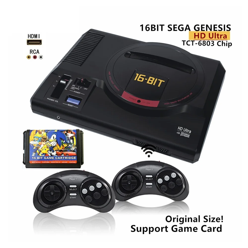 SEGA Genesis RETROAD RD06C HD Ultra MEGADRIVE1 Entertainment Console Support Game Cartridge Wireless Gamepads 170 Games Include
SEGA Genesis RETROAD RD06C HD Ultra MEGADRIVE1 Entertainment Console Support Game Cartridge Wireless Gamepads 170 Games Include
