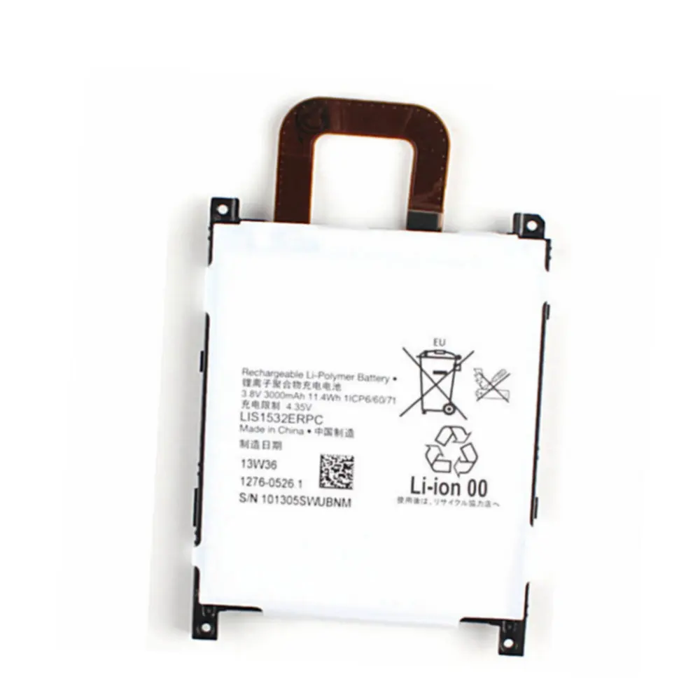 Li-ion High quality Replacement Battery Authentic 3000mAh LIS1532ERPC For Sony Xperia Z1 L39T L39U Z1S Mobile phone Large CapacI
Li-ion High quality Replacement Battery Authentic 3000mAh LIS1532ERPC For Sony Xperia Z1 L39T L39U Z1S Mobile phone Large CapacI