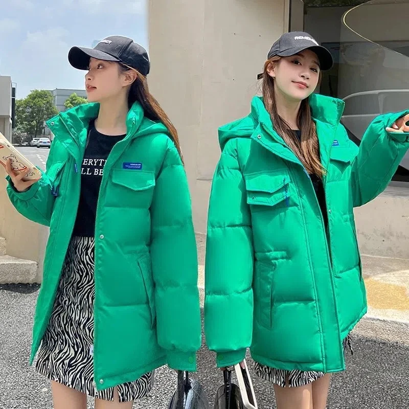Women Winter Warm Thicken Cotton Jacket 2022 Winter New Loose Hooded Cotton Coat Casual Bread Coat Women Parkas Coat
Women Winter Warm Thicken Cotton Jacket 2022 Winter New Loose Hooded Cotton Coat Casual Bread Coat Women Parkas Coat