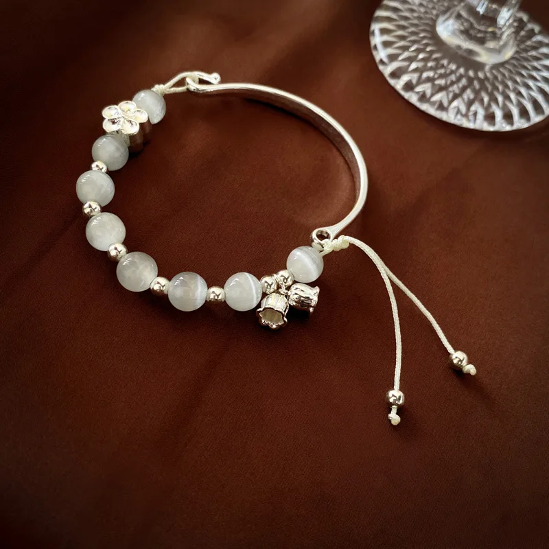 Opal Beaded Metal Flower Half Bracelet Bracelet Fashion All-Match Bracelet
Opal Beaded Metal Flower Half Bracelet Bracelet Fashion All-Match Bracelet