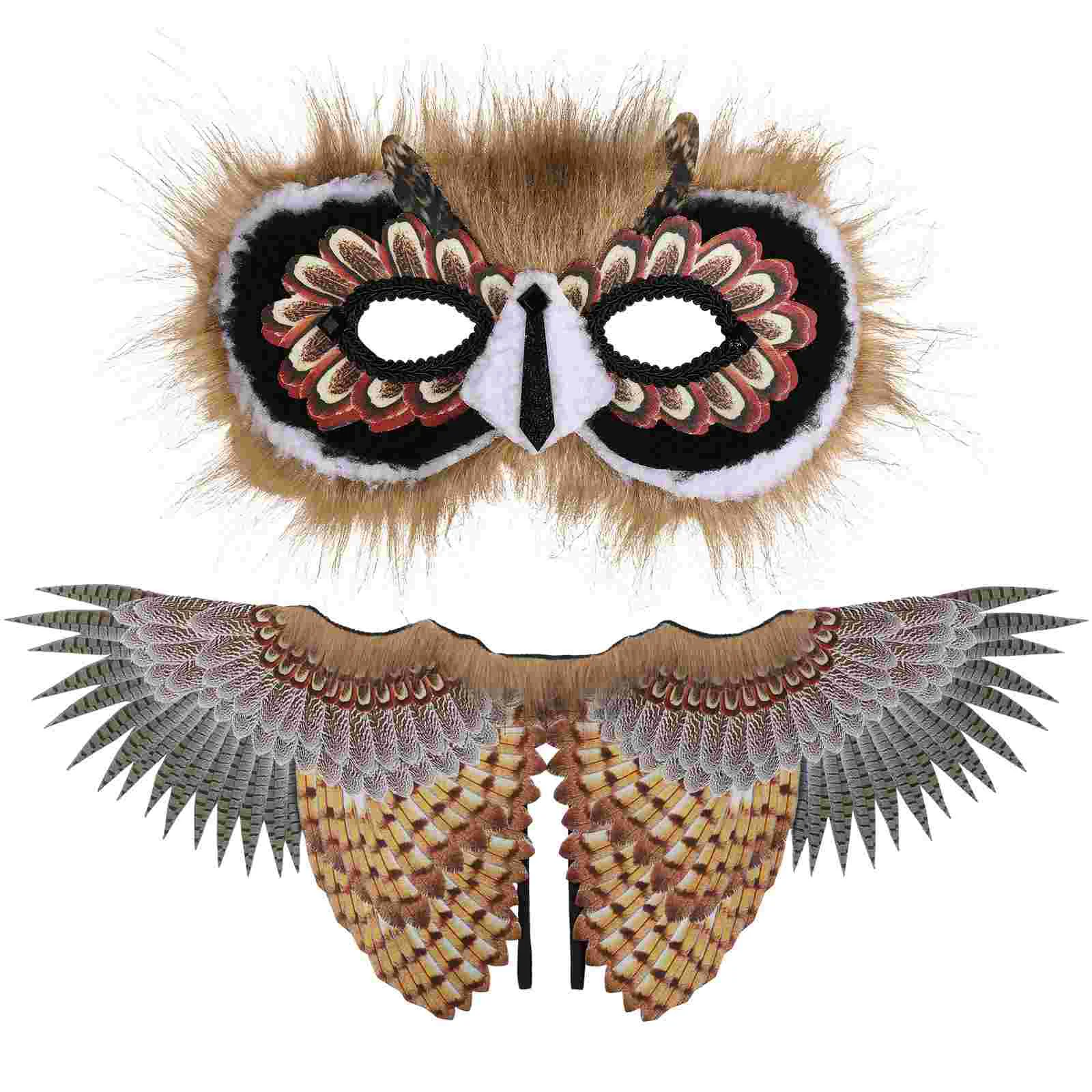 Owl Suit Halloween Costume Wings Mask Photo Prop Kids Peacock Cosplay Party Non-woven Fabric Toddler
Owl Suit Halloween Costume Wings Mask Photo Prop Kids Peacock Cosplay Party Non-woven Fabric Toddler