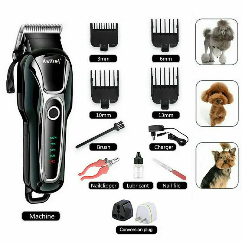 Rechargeable Professional Pet Dog Hair Trimmer Grooming Clipper Kit Fur Hair Trimmer Electric Shaver EU Plug
Rechargeable Professional Pet Dog Hair Trimmer Grooming Clipper Kit Fur Hair Trimmer Electric Shaver EU Plug