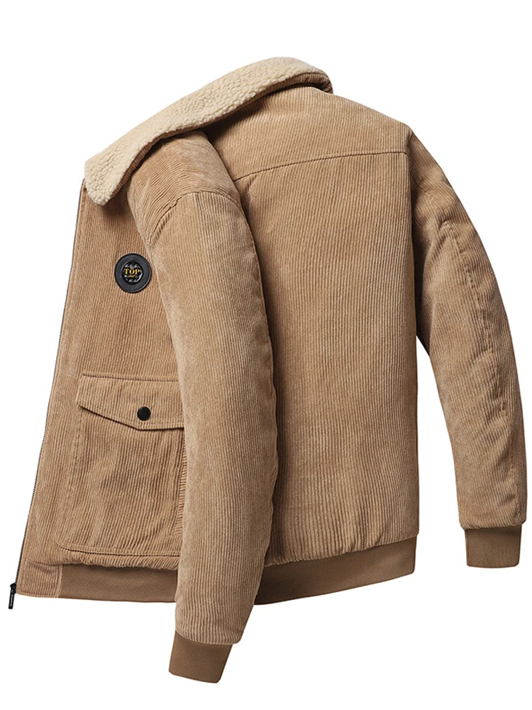 New Autumn Winter Corduroy Jacket Men Velvet Warm Windbreaker Outerwear Outdoor Casual Turn Down Collar Military Jacket M-5XL
New Autumn Winter Corduroy Jacket Men Velvet Warm Windbreaker Outerwear Outdoor Casual Turn Down Collar Military Jacket M-5XL