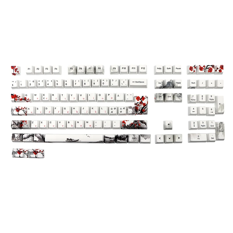 Plum Blossom Keycaps PBT Sublimation Mechanical Keyboard Keycap 111 Keys OEM Profile for cherry MX Switches Personalized
Plum Blossom Keycaps PBT Sublimation Mechanical Keyboard Keycap 111 Keys OEM Profile for cherry MX Switches Personalized