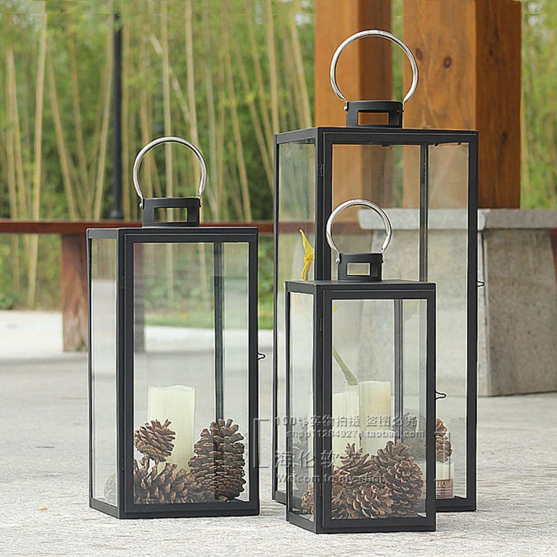 Simple Wrought Iron Candle Holder Retro European Candlestick Outdoor Windproof Glass Centerpiececandelabros Home Decoration
Simple Wrought Iron Candle Holder Retro European Candlestick Outdoor Windproof Glass Centerpiececandelabros Home Decoration
