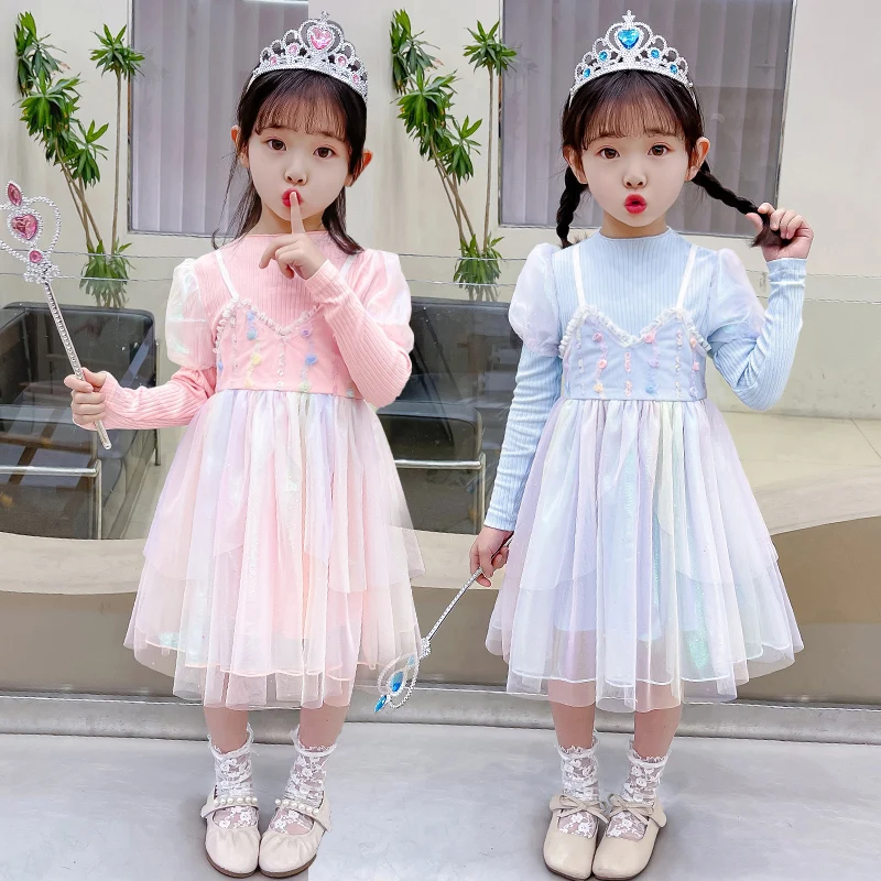 Baby Girls Dress 2023 Summer New Rainbow Dress Princess Sequined Dresses Children's Clothes Stage Performance Costume for 2-10Y
Baby Girls Dress 2023 Summer New Rainbow Dress Princess Sequined Dresses Children's Clothes Stage Performance Costume for 2-10Y