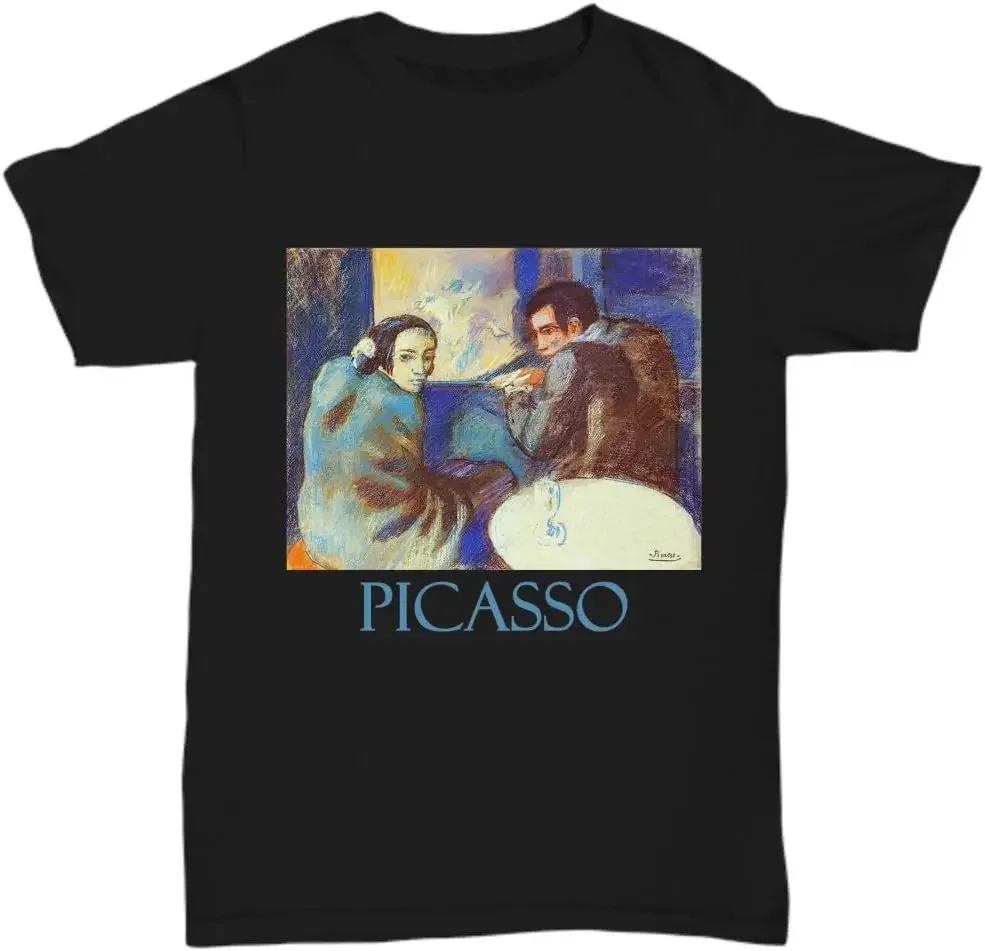 Сцена в кабаре (1902) от Pablo Picasso — футболки Y2K топы унисекс летние с короткими