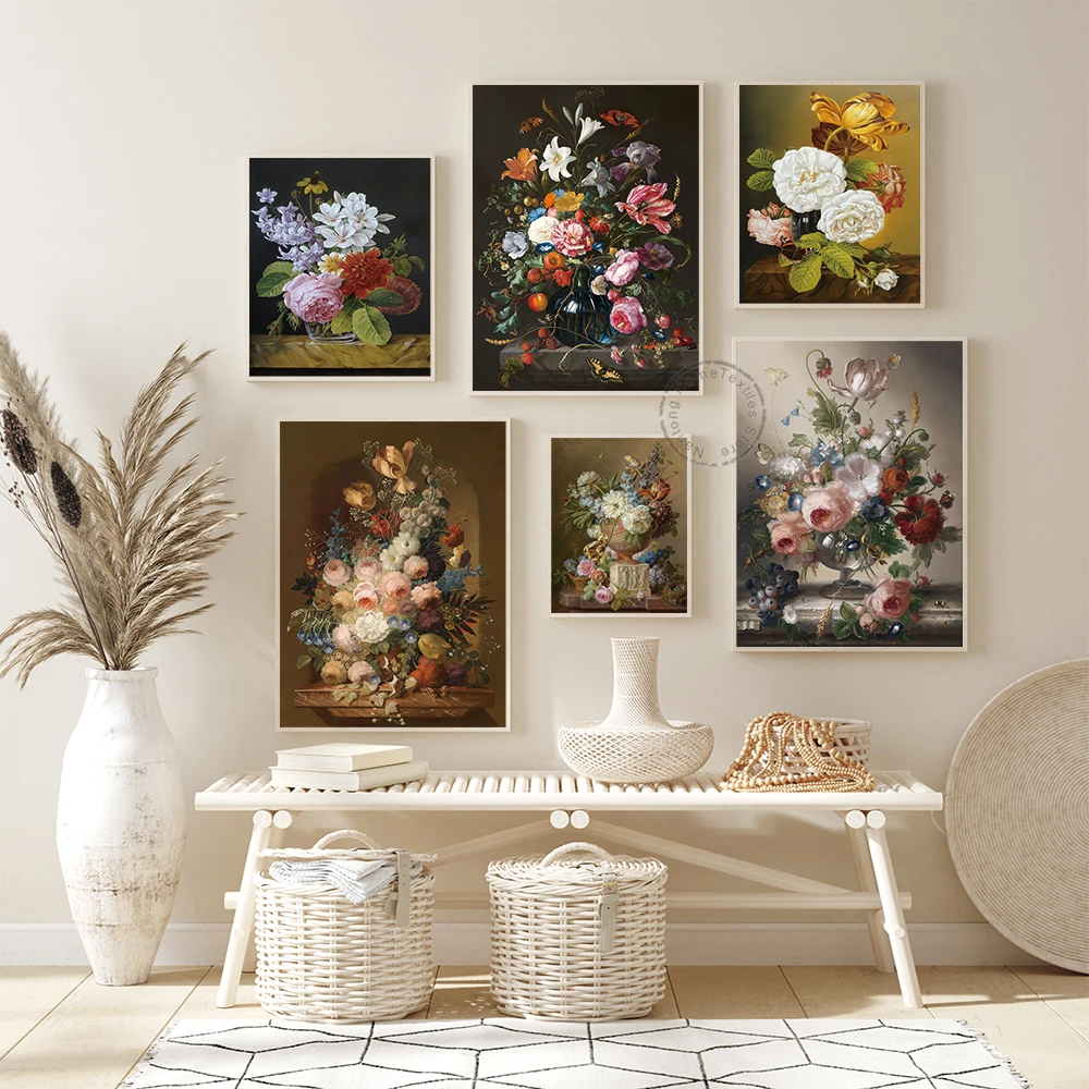 Nordic Flower Canvas Painting Vintage Wall Art Posters on the wall Floral Print Retro Picture Home Decor
Nordic Flower Canvas Painting Vintage Wall Art Posters on the wall Floral Print Retro Picture Home Decor