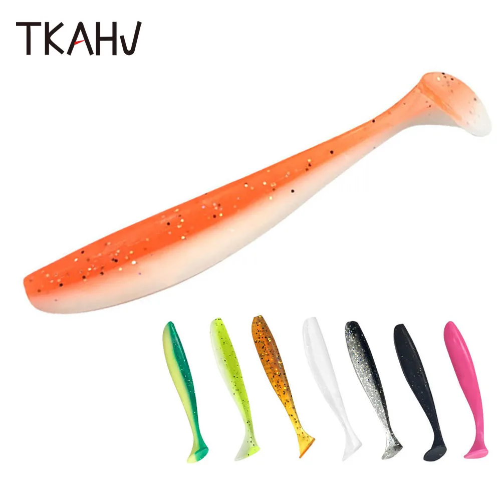 TKAHV 20 PCs/box 55mm 70mm T Tail Worm Soft Lure Silicone Bait Paddle Wobblers Double Color Shiner Bass Swimbait Fishing Tackle
TKAHV 20 PCs/box 55mm 70mm T Tail Worm Soft Lure Silicone Bait Paddle Wobblers Double Color Shiner Bass Swimbait Fishing Tackle