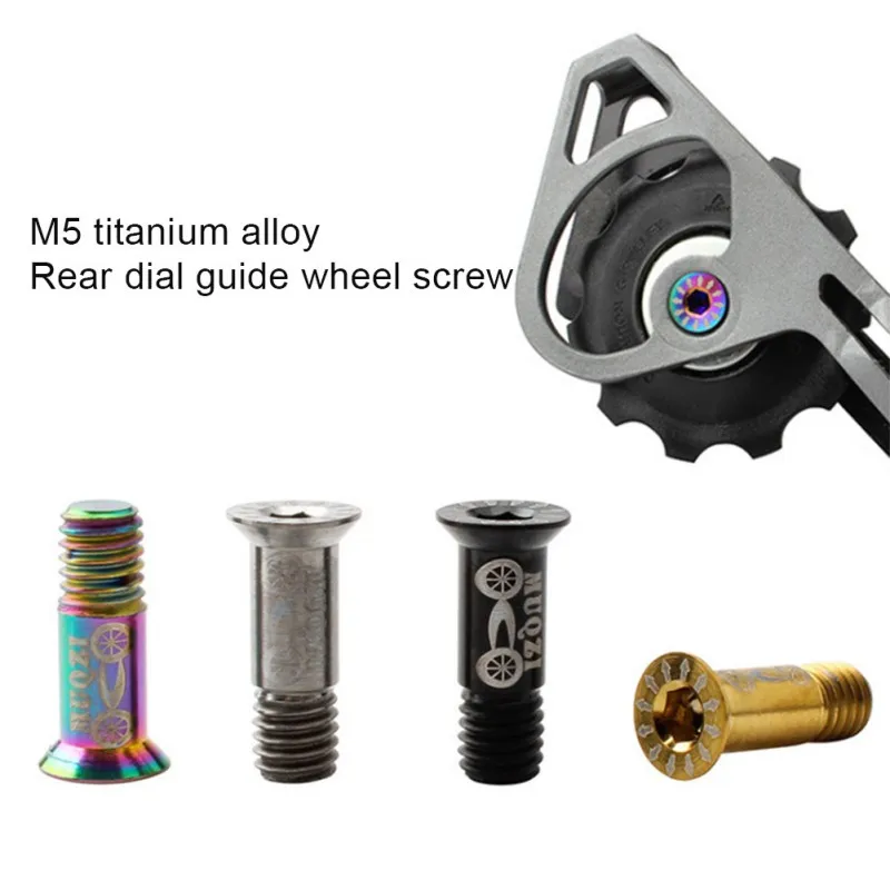 Bicycle M5 Rear Derailleur Guide Wheel Screws Titanium Alloy Fixed Bolts MTB Road Accessories Parts bike accessories cycling
Bicycle M5 Rear Derailleur Guide Wheel Screws Titanium Alloy Fixed Bolts MTB Road Accessories Parts bike accessories cycling
