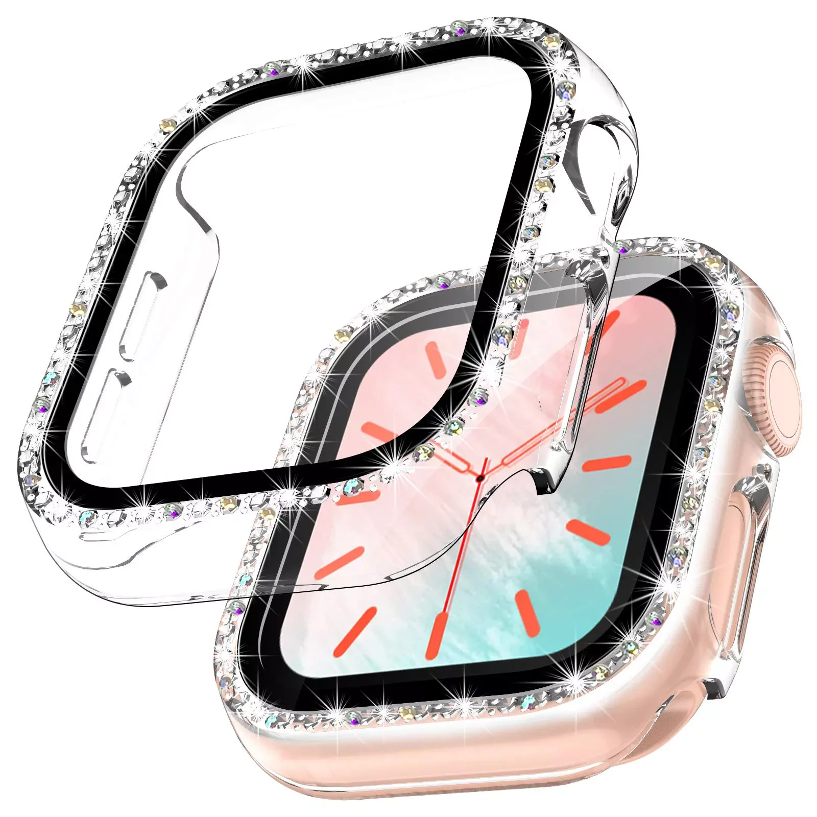 360 full Screen Protector Case for Apple watch 7/6/SE/5/4/3/2/1 Diamond cover Tempered glass film for iwatch 41MM 45MM 40MM 44MM
360 full Screen Protector Case for Apple watch 7/6/SE/5/4/3/2/1 Diamond cover Tempered glass film for iwatch 41MM 45MM 40MM 44MM