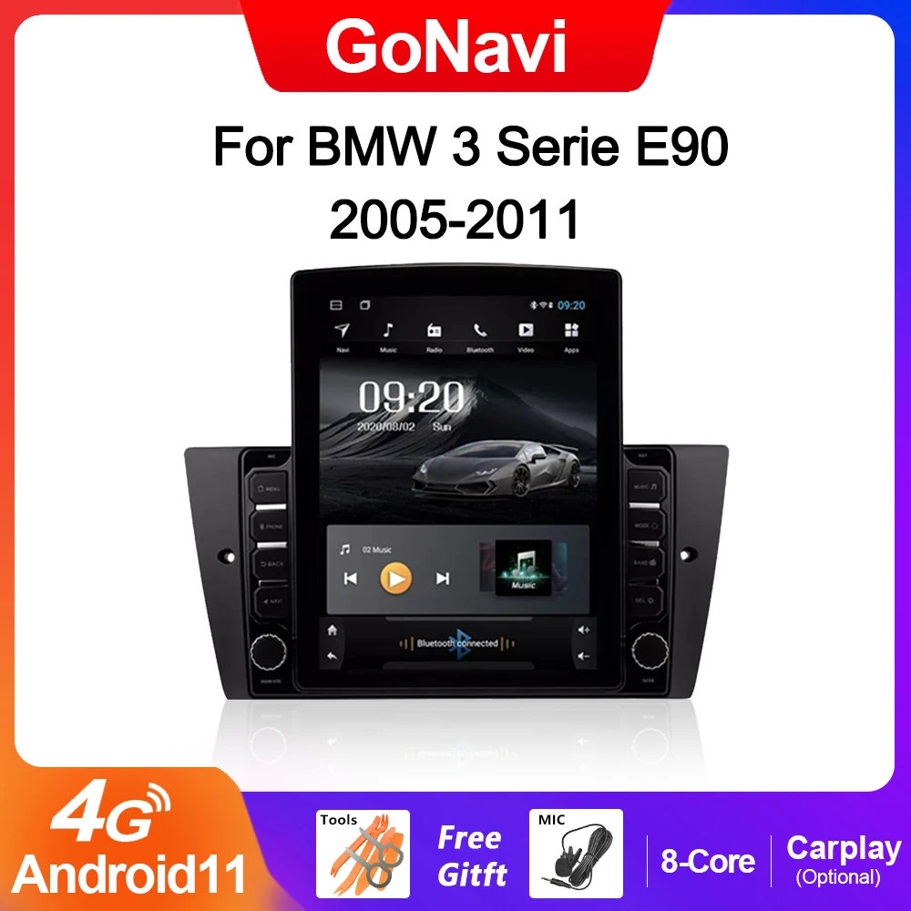 GoNavi For BMW 3 Series E90 Android Car Radio Stereo Receiver 2 Din Auto Central Multimedia Dvd Video Players Touch Screen MP5
GoNavi For BMW 3 Series E90 Android Car Radio Stereo Receiver 2 Din Auto Central Multimedia Dvd Video Players Touch Screen MP5