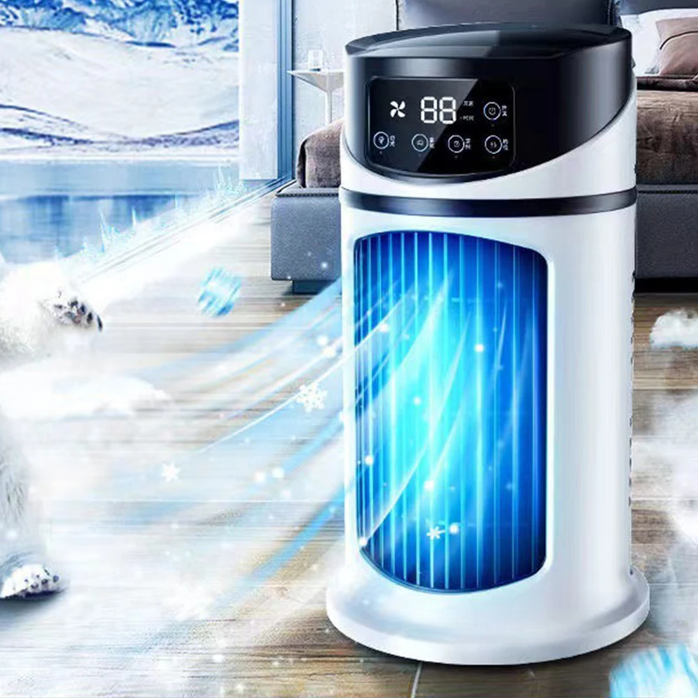 Portable Mini Air Conditioner Fan USB Rechargeable Desktop Air Cooler Fan 6 Speed Adjustable Timing Water Cooling Fan for Home
Portable Mini Air Conditioner Fan USB Rechargeable Desktop Air Cooler Fan 6 Speed Adjustable Timing Water Cooling Fan for Home