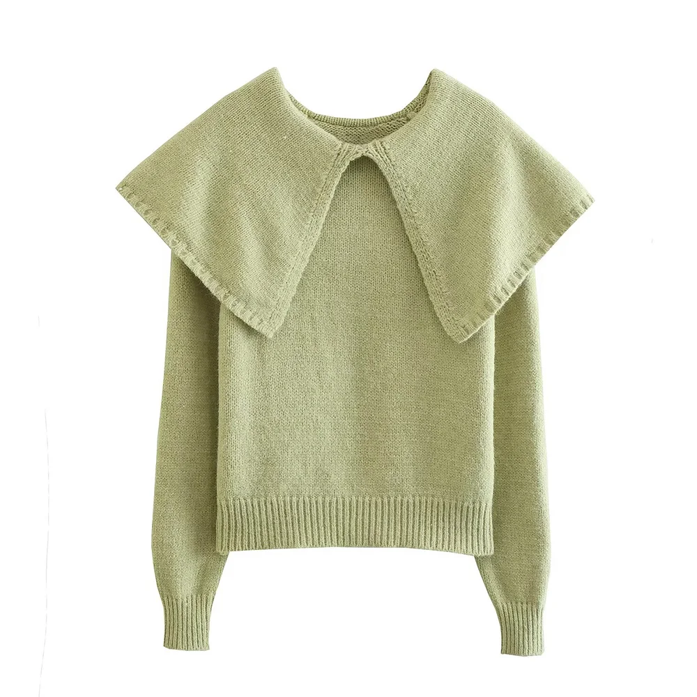PB&ZA Elegant Women Sweater Loose Knitted Basic Pullovers Large Lapel Soft Female Knitwear Solid Color Autumn Clothes 9598159
PB&ZA Elegant Women Sweater Loose Knitted Basic Pullovers Large Lapel Soft Female Knitwear Solid Color Autumn Clothes 9598159