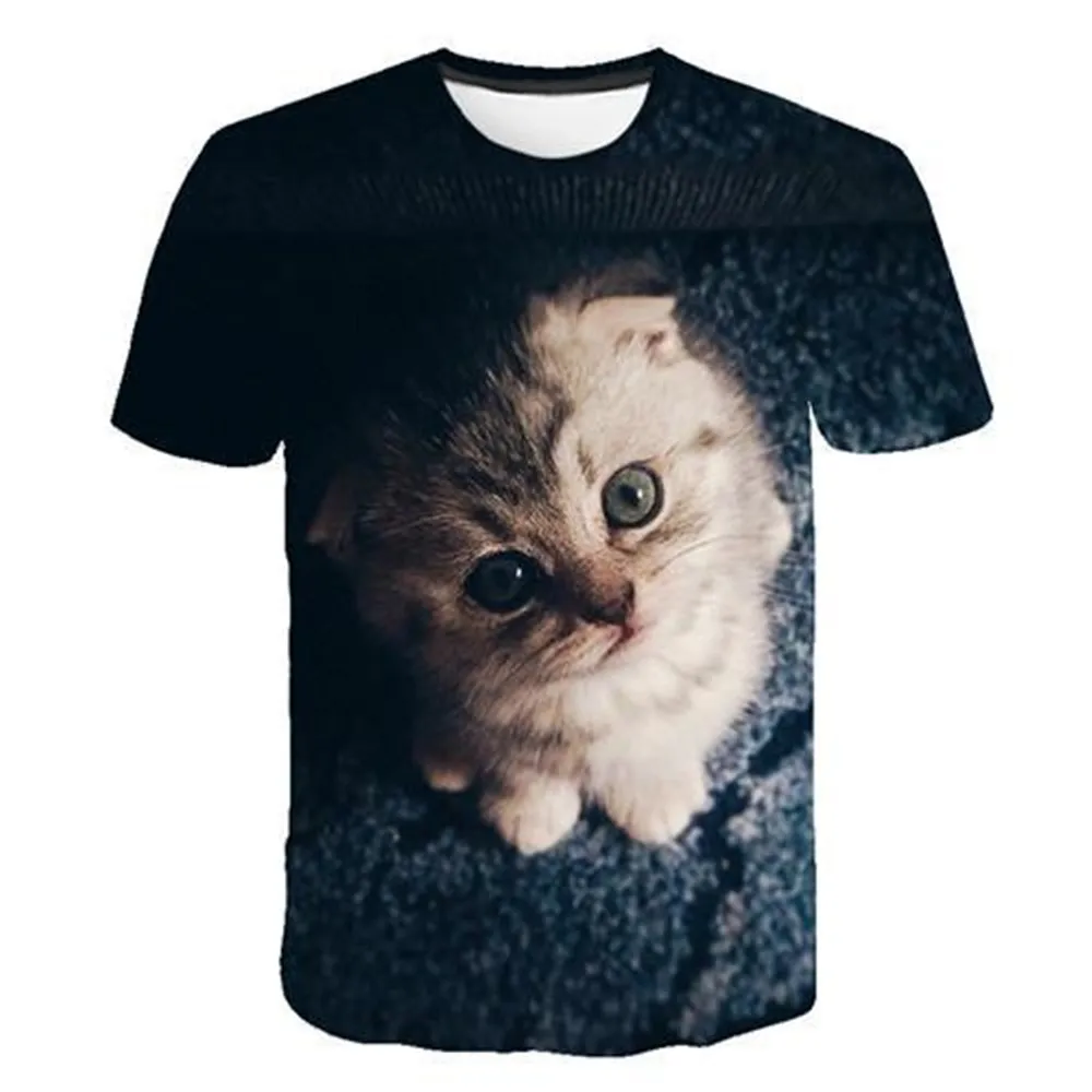 2022 Summer New 3D Printing T-shirt Cute Cat Top Street Fashion Casual T-shirt Oversized 110-6XL
2022 Summer New 3D Printing T-shirt Cute Cat Top Street Fashion Casual T-shirt Oversized 110-6XL