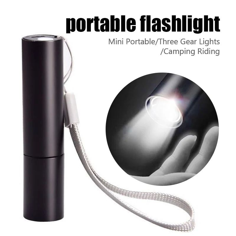 5V USB Rechargable Mini LED Flashlight 3 Lighting Mode Waterproof Torch Zoom High-Power Edc Portable Linterna For Night Camping
5V USB Rechargable Mini LED Flashlight 3 Lighting Mode Waterproof Torch Zoom High-Power Edc Portable Linterna For Night Camping