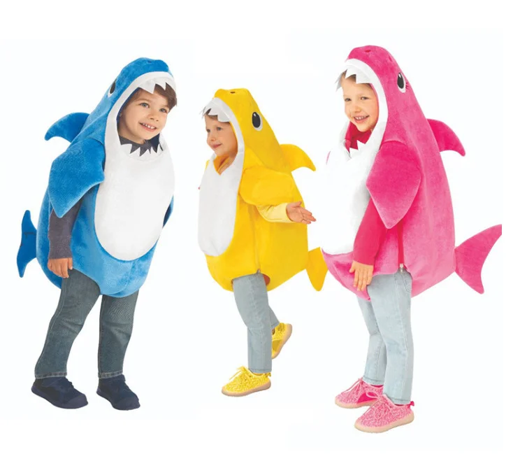 Kindergarten new cute children shark baby a three-color optional Halloween stage performance Costume
Kindergarten new cute children shark baby a three-color optional Halloween stage performance Costume