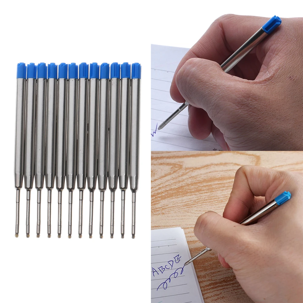 1/5/10 Pcs Metal Ballpoint Pen Refill Smooth Fine 0.5/1.0mm Blue Ink Medium Roller Ball Office Back to School Series Stationery
1/5/10 Pcs Metal Ballpoint Pen Refill Smooth Fine 0.5/1.0mm Blue Ink Medium Roller Ball Office Back to School Series Stationery
