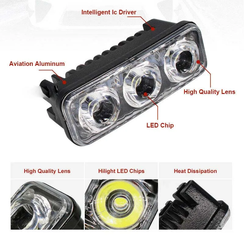 Work Light 12V 2pcs Car Daytime Fog Lamp High Power Running Super White Universal Durable New Practical Reliable
Work Light 12V 2pcs Car Daytime Fog Lamp High Power Running Super White Universal Durable New Practical Reliable