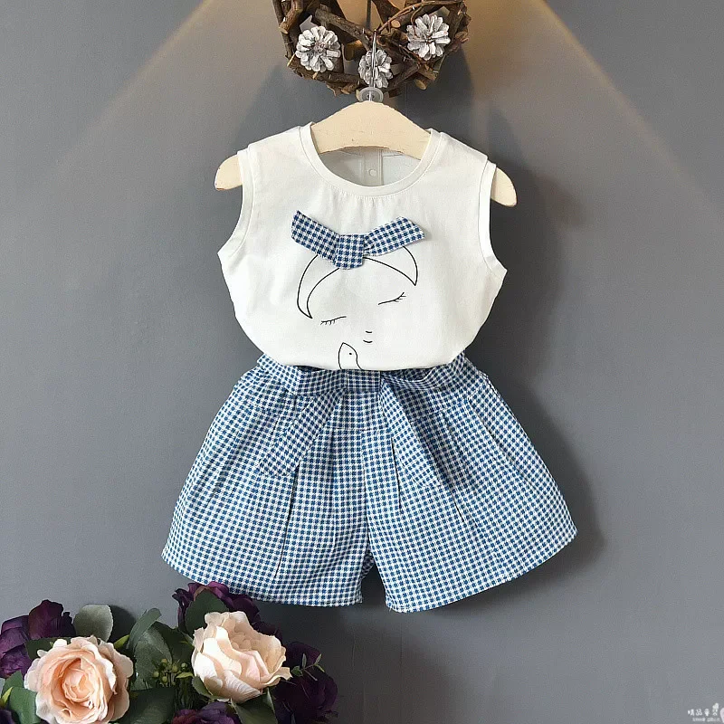 2pcs Girls Clothing Sets Spring Summer Sleeveless T-shirt+ Short Pants Baby Kids Clothes Outfits
2pcs Girls Clothing Sets Spring Summer Sleeveless T-shirt+ Short Pants Baby Kids Clothes Outfits