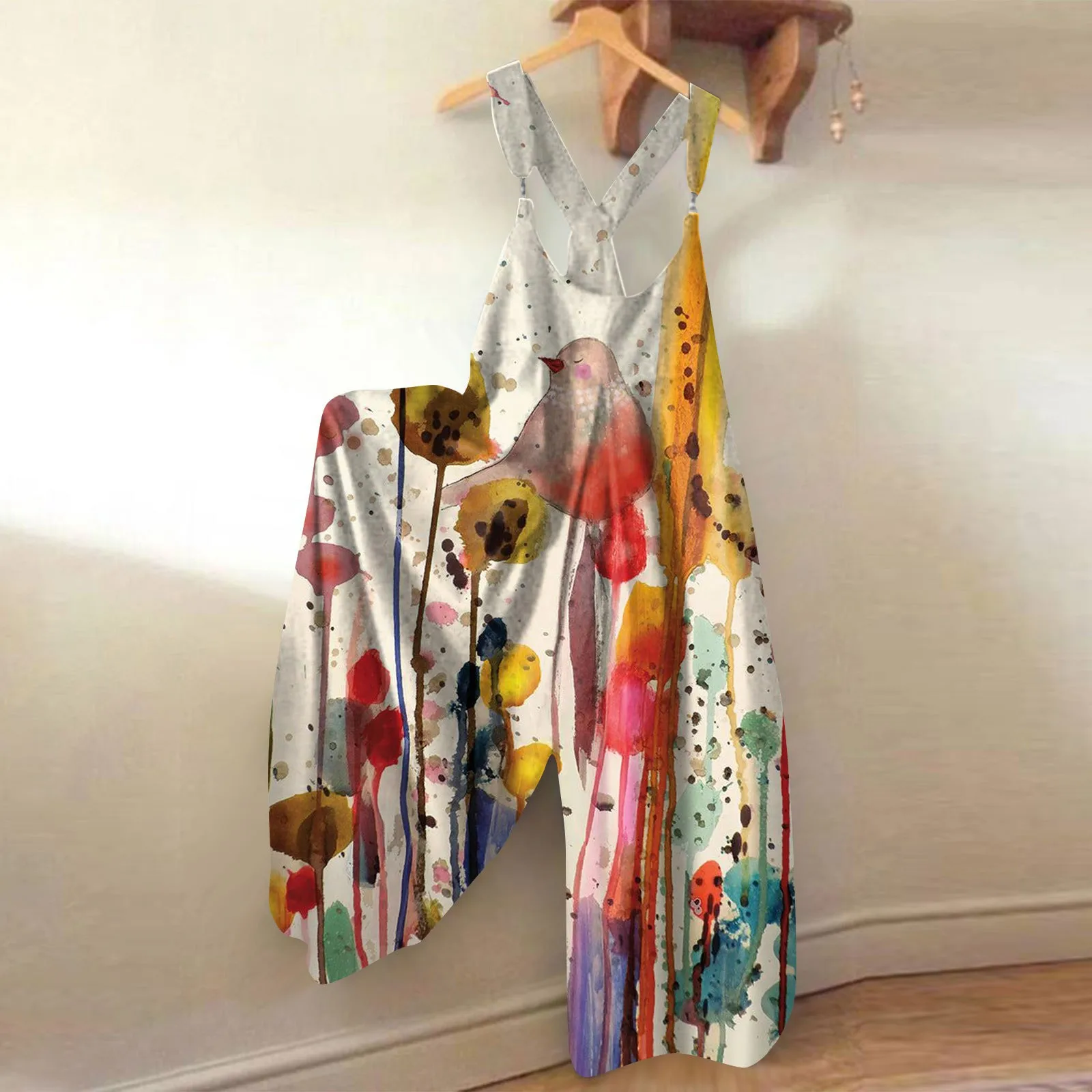 Women's Print Loose Casual Suspender Jumpsuit Nice Dresses Women
Women's Print Loose Casual Suspender Jumpsuit Nice Dresses Women