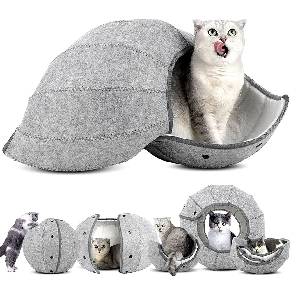 Cute Shell Cat Bed House Indoor Foldable Multi-Function Cat Tent Scratch Resistant Cat Tunnel Tube Cat Toy Cave Pet Products
Cute Shell Cat Bed House Indoor Foldable Multi-Function Cat Tent Scratch Resistant Cat Tunnel Tube Cat Toy Cave Pet Products