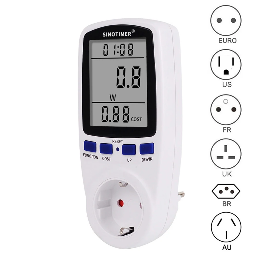 Large LCD Display Electricity Monitoring Socket Household Intelligent Power Consumption Energy Meter Voltage Wattmeter 
Large LCD Display Electricity Monitoring Socket Household Intelligent Power Consumption Energy Meter Voltage Wattmeter