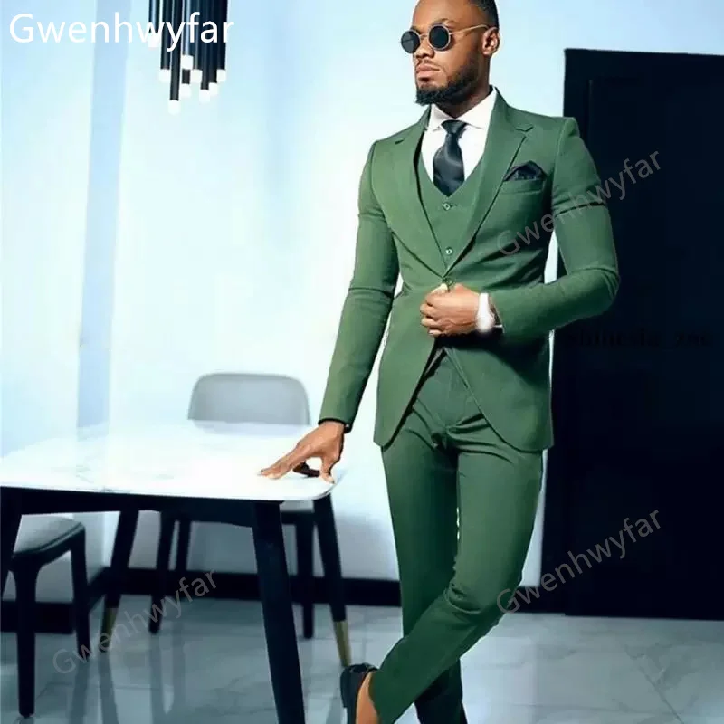 Gwenhwyfar осень 2022 простой зеленый Свадебный смокинг для жениха из 3 частей с вырезом на лацкане на одной пуговице мужской деловой костюм деловой мужской костюм
Gwenhwyfar осень 2022 простой зеленый Свадебный смокинг для жениха из 3 частей с вырезом на лацкане на одной пуговице мужской деловой костюм деловой мужской костюм