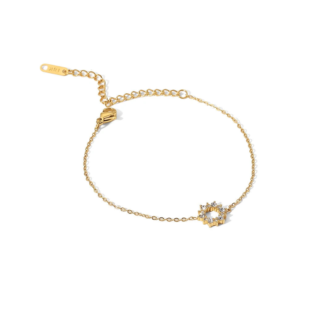 High Quality White Cubic Zirconia Ring Pendant Bracelet Stainless Steel Metal Chain Fashion Jewelry Accessories Party Gift
High Quality White Cubic Zirconia Ring Pendant Bracelet Stainless Steel Metal Chain Fashion Jewelry Accessories Party Gift