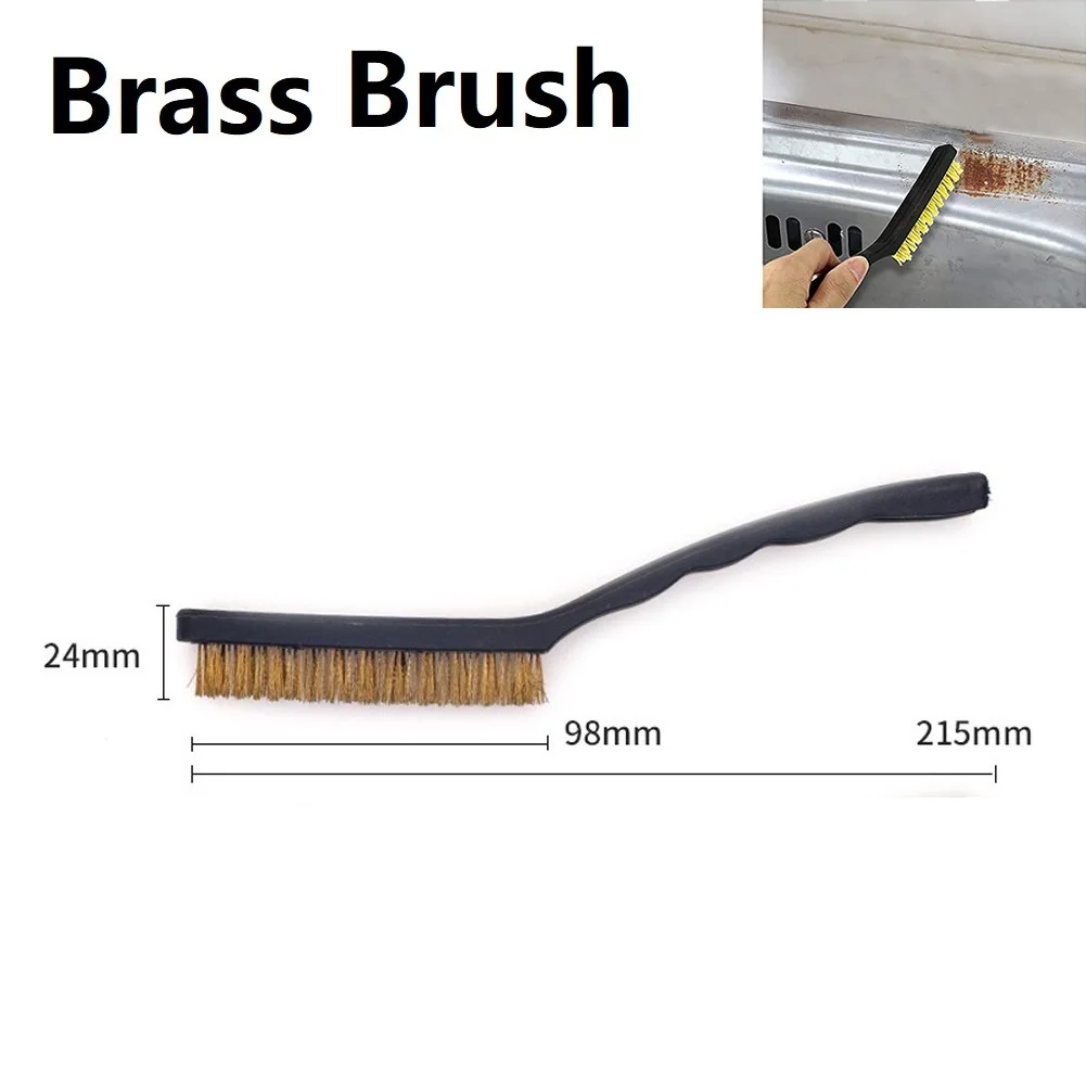 Mini Wire Brush Brass, Nylon & Steel Brushes, Effective Tools for Rust and Dirt Removal on Metal, Plastic, and Upholstery, 1PC
Mini Wire Brush Brass, Nylon & Steel Brushes, Effective Tools for Rust and Dirt Removal on Metal, Plastic, and Upholstery, 1PC