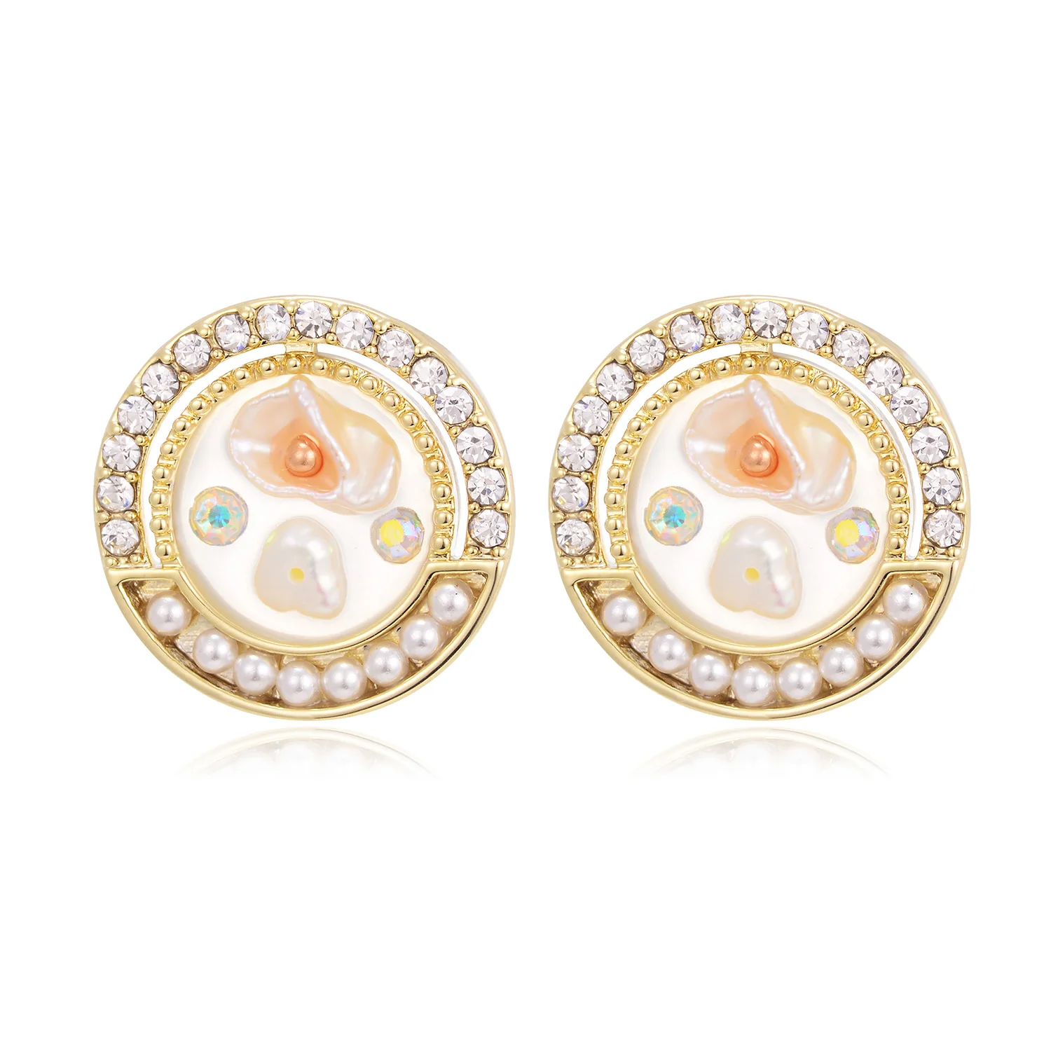 Round Crystal Pearl Stud Earrings For Women New Copper Zircon Pendant Earring Fashion Party Jewelry pendientes mujer 2023
Round Crystal Pearl Stud Earrings For Women New Copper Zircon Pendant Earring Fashion Party Jewelry pendientes mujer 2023