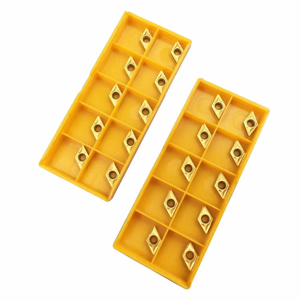 20pcs 55 Degree Diamond Shaped DCMT21.51 DCMT070204 BP010 Carbide Insert CNC Cutter Lathe Turning Tools
20pcs 55 Degree Diamond Shaped DCMT21.51 DCMT070204 BP010 Carbide Insert CNC Cutter Lathe Turning Tools