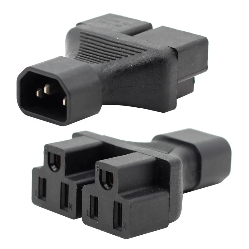 C14-5-15R C13 AC Power Adapter IEC320 C14 To Nema US 5-15R C13 Y Spliter Wire Connector Converter Socket Conversion Plug
C14-5-15R C13 AC Power Adapter IEC320 C14 To Nema US 5-15R C13 Y Spliter Wire Connector Converter Socket Conversion Plug