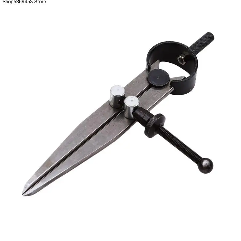 1PC Carbon steel Scriber Divider Wheel Compass Leather Stitch Hole Distance Measure Compass Leather Divider Tool
1PC Carbon steel Scriber Divider Wheel Compass Leather Stitch Hole Distance Measure Compass Leather Divider Tool