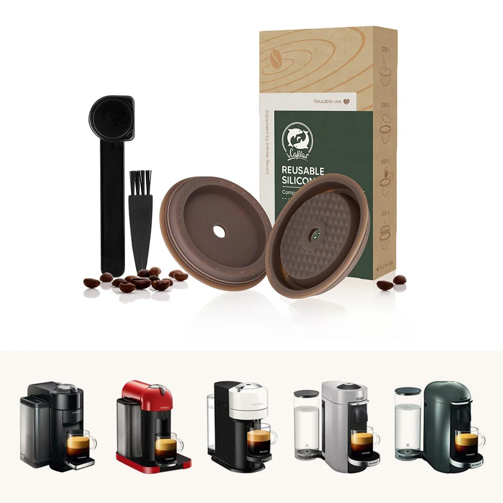 Reusable Vertuo Silicone Cap Lids To Refilled Capsules For Nespresso VertuoLine Household Coffee Filter Kitchen Accessories
Reusable Vertuo Silicone Cap Lids To Refilled Capsules For Nespresso VertuoLine Household Coffee Filter Kitchen Accessories