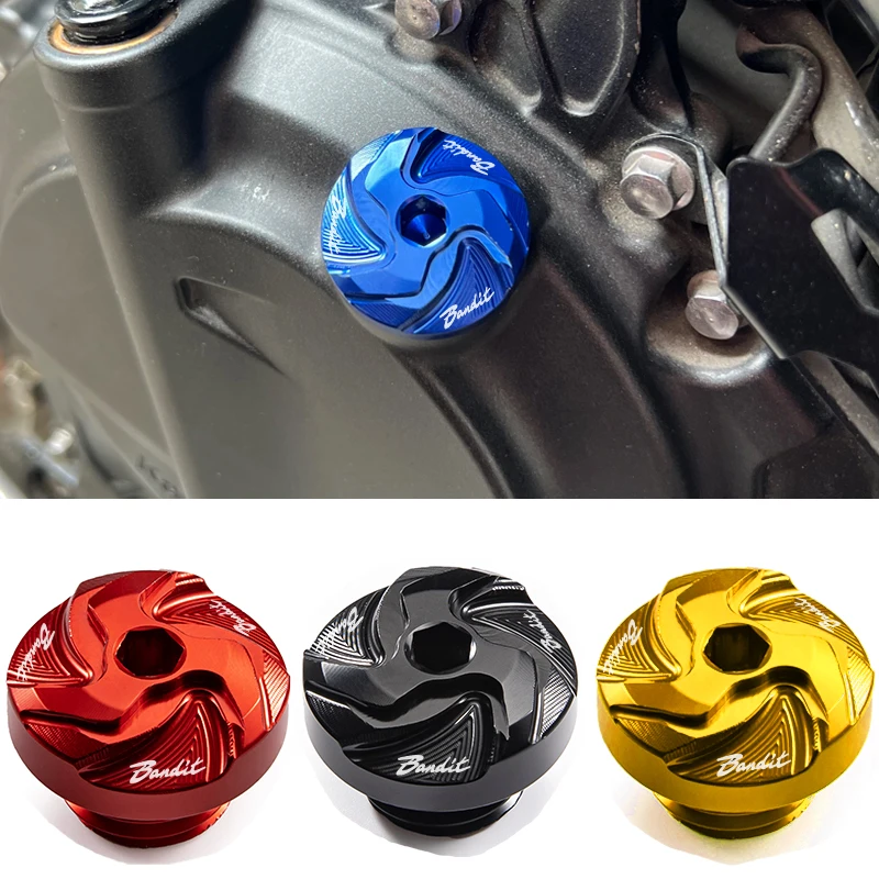 

Motorcycle Engine Oil Cap Bolt Fuel Filler Cap Protection Accessories For SUZUKI Bandit 400 600 650 1200 1250 1250S Bandit650