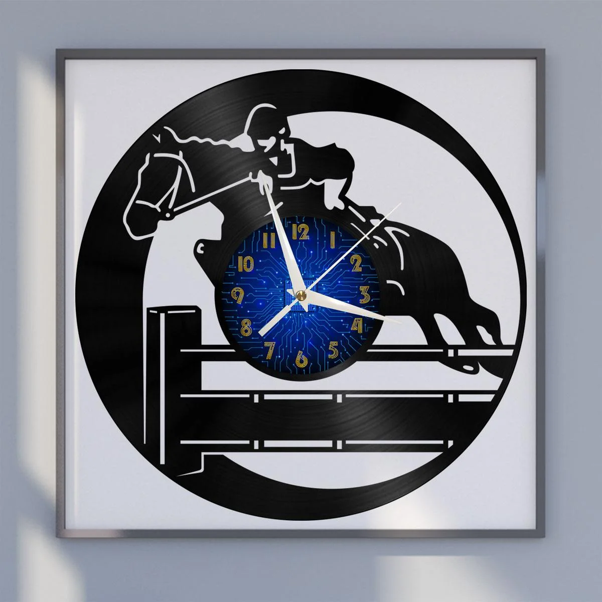 Riding Hurdles 2 Vinyl Wall Clock, Vinyl Record LED Clock Wall Art Black 12 Inch for Living Room Bedroom
Riding Hurdles 2 Vinyl Wall Clock, Vinyl Record LED Clock Wall Art Black 12 Inch for Living Room Bedroom