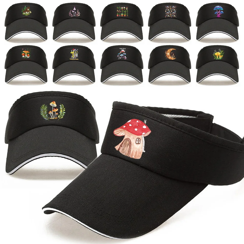 Women's Summer Breathable Sunscreen Hats UV-proof Beach Visors Hat Men Outdoor Sports Baseball Caps Unisex Cap Mushroom Pattern 
Women's Summer Breathable Sunscreen Hats UV-proof Beach Visors Hat Men Outdoor Sports Baseball Caps Unisex Cap Mushroom Pattern