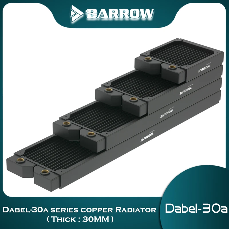 Barrow Dabel-30a series водяное охлаждение 360 480, медный радиатор, одноволновый, 14 водных путей (Толщина: 30 мм) 
Barrow Dabel-30a series водяное охлаждение 360 480, медный радиатор, одноволновый, 14 водных путей (Толщина: 30 мм)
