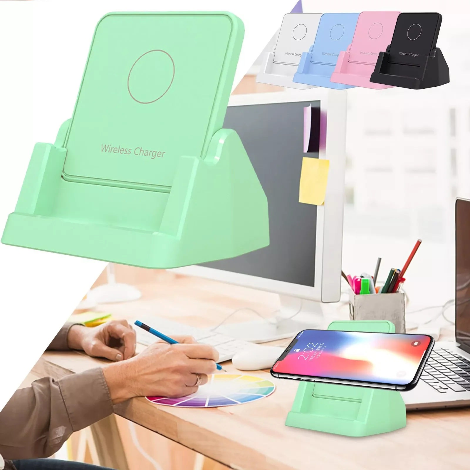 NEW2023 Fast Charger Wireless Charging Stand 15W Wireless Charger Portable Charger Fits Most Smartphones And Android Desktop
NEW2023 Fast Charger Wireless Charging Stand 15W Wireless Charger Portable Charger Fits Most Smartphones And Android Desktop